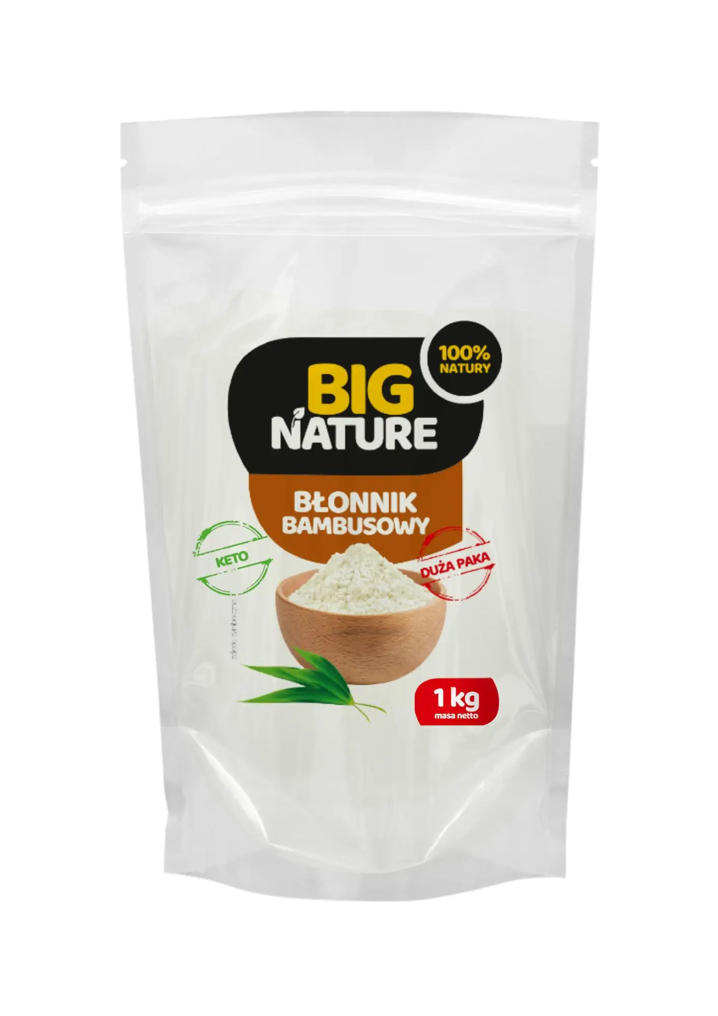 Błonnik bambusowy 1kg Duża Paka - BIG NATURE