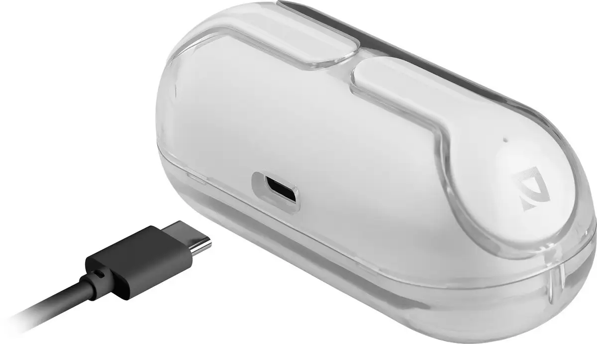 SŁUCHAWKI DEFENDER BLUETOOTH TWINS 916 BIAŁE — 9