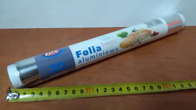 folia aluminiowa 20m