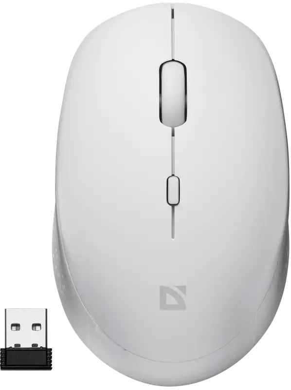 MYSZ DEFENDER AURIS MB-027 RF SILENT BIAŁA OPTICAL