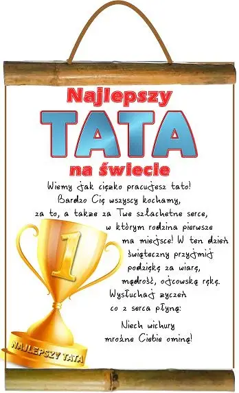 Dyplom Najlepszy TATA na świecie 163