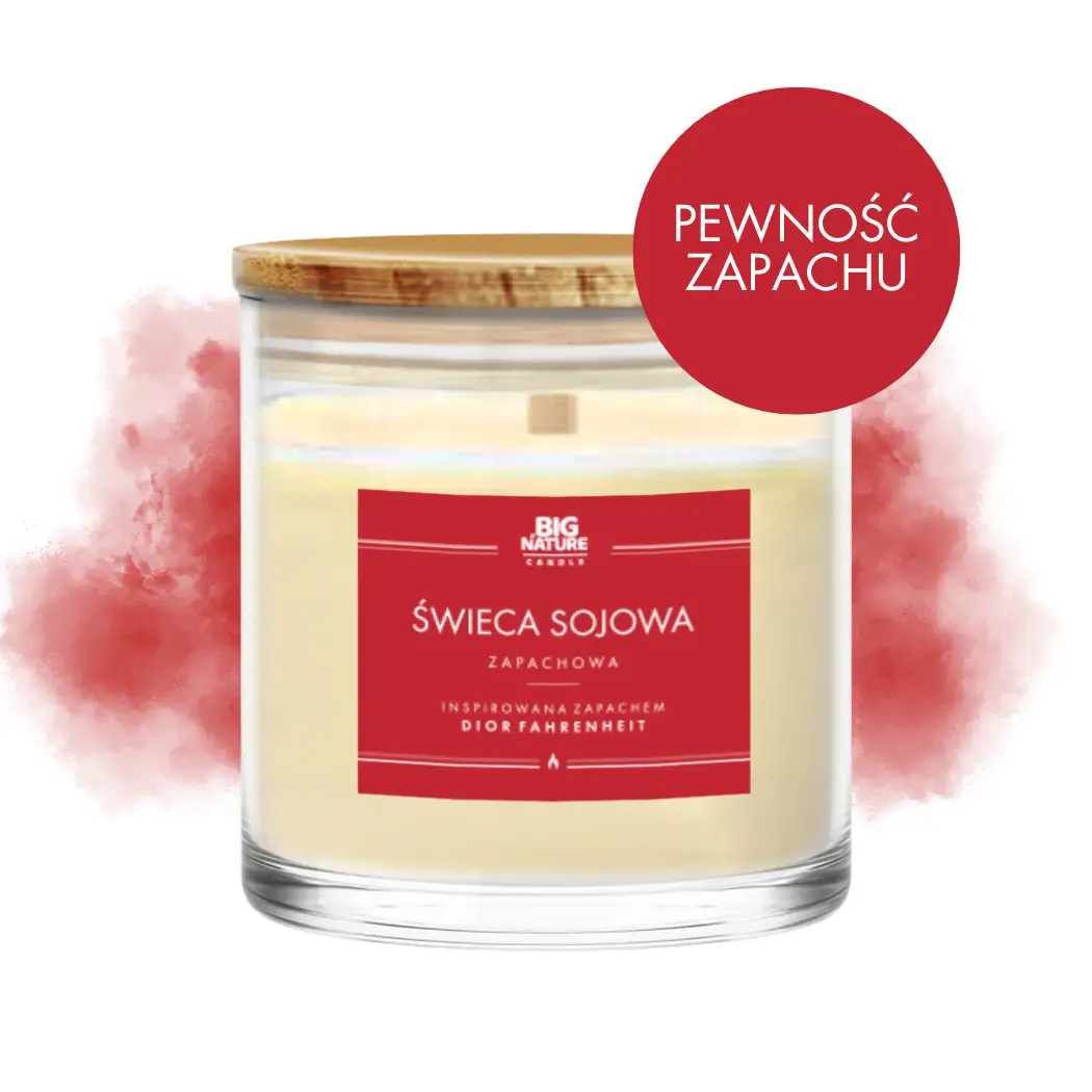 Świeca sojowa zap. insp. DIOR FAHRENHEIT 215g - BIG NATURE CANDLE