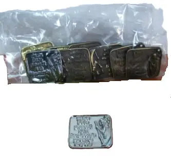 plakietka metal Św. Krzysztof 10szt. 7790