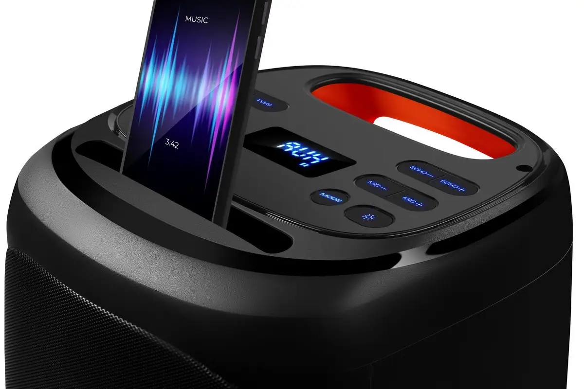 GŁOŚNIK DEFENDER BOOMER 50 BLUETOOTH 50W LED/BT/FM/USB/AUX/MIC — 9