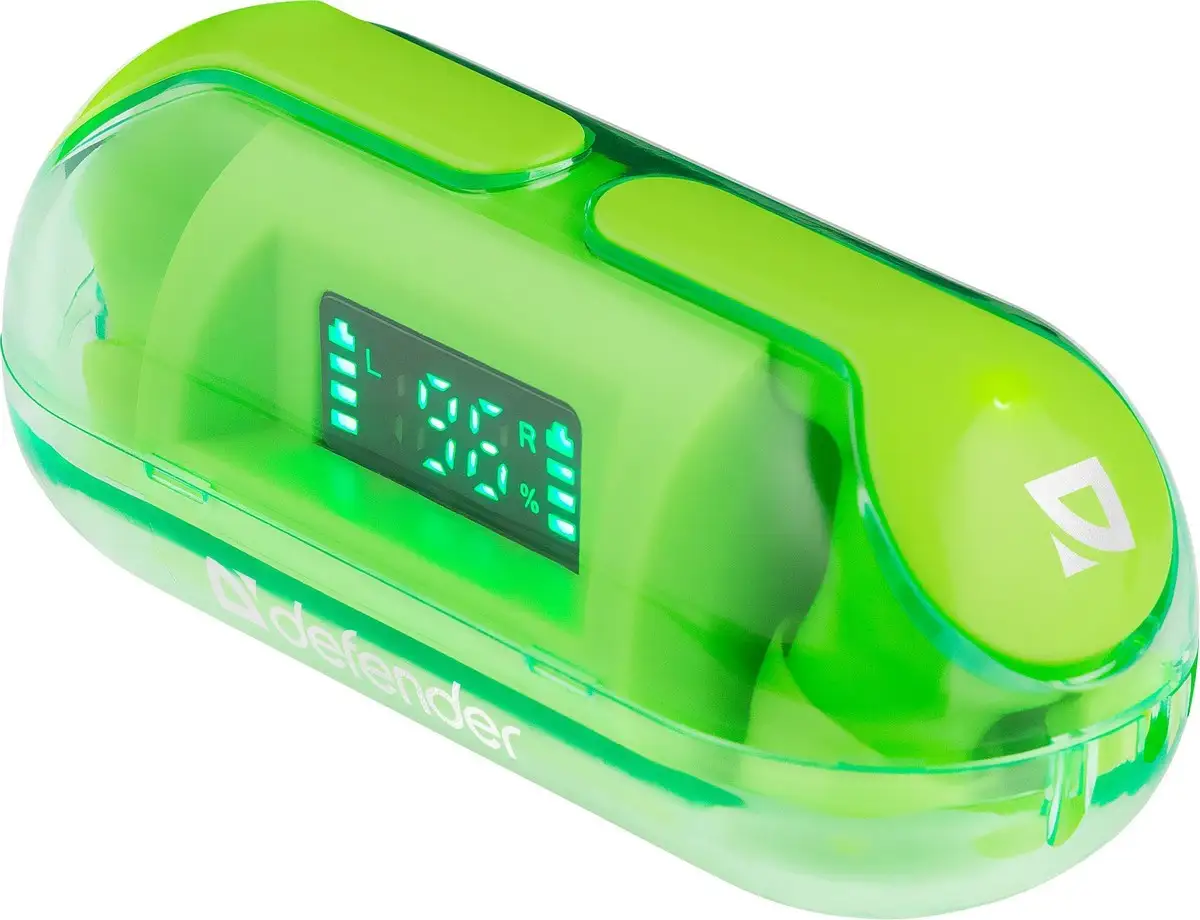SŁUCHAWKI DEFENDER BLUETOOTH TWINS 916 ZIELONE — 5