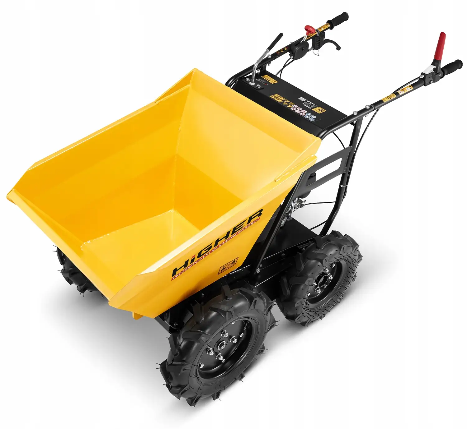 Taczka spalinowa wozidło spalinowe wózek transportowy z napędem 4x4 4,0KM — 11