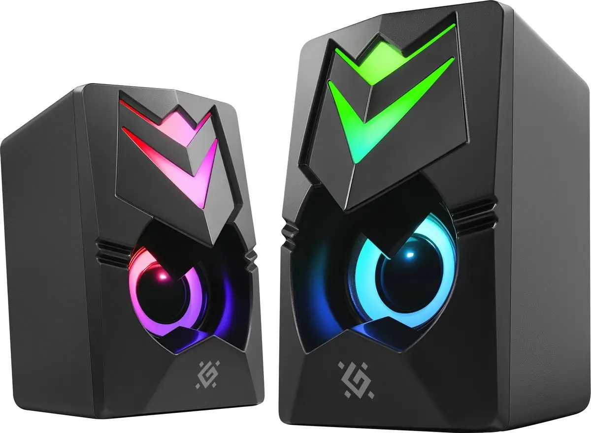 GŁOŚNIKI DEFENDER J4 2.0 6W LED USB CZARNE — 6