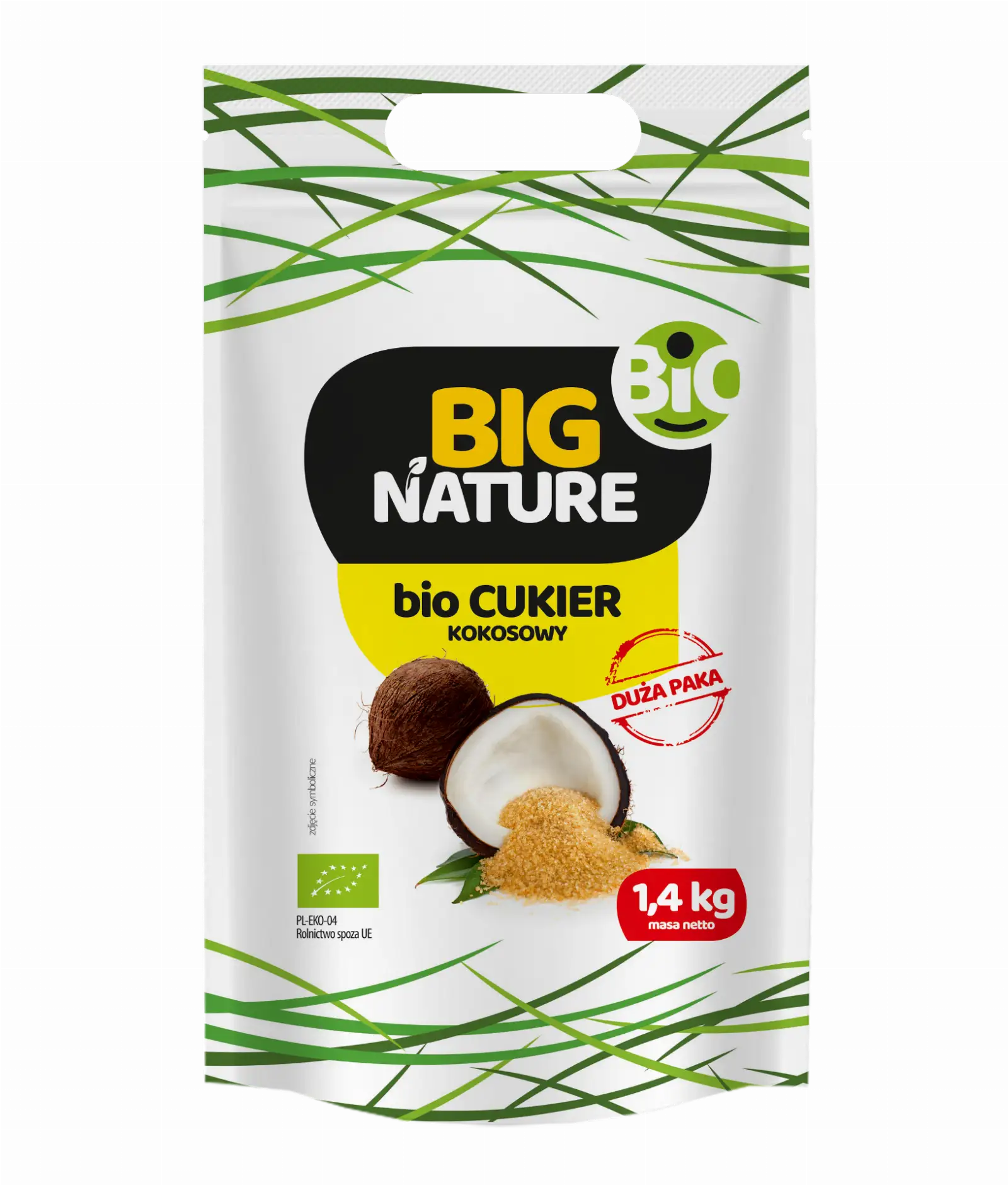 Cukier kokosowy bio 1,4kg Duża Paka - BIG NATURE — 2