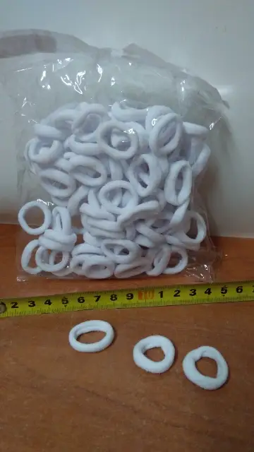 frotki mini  do włosów 100szt BIAŁE