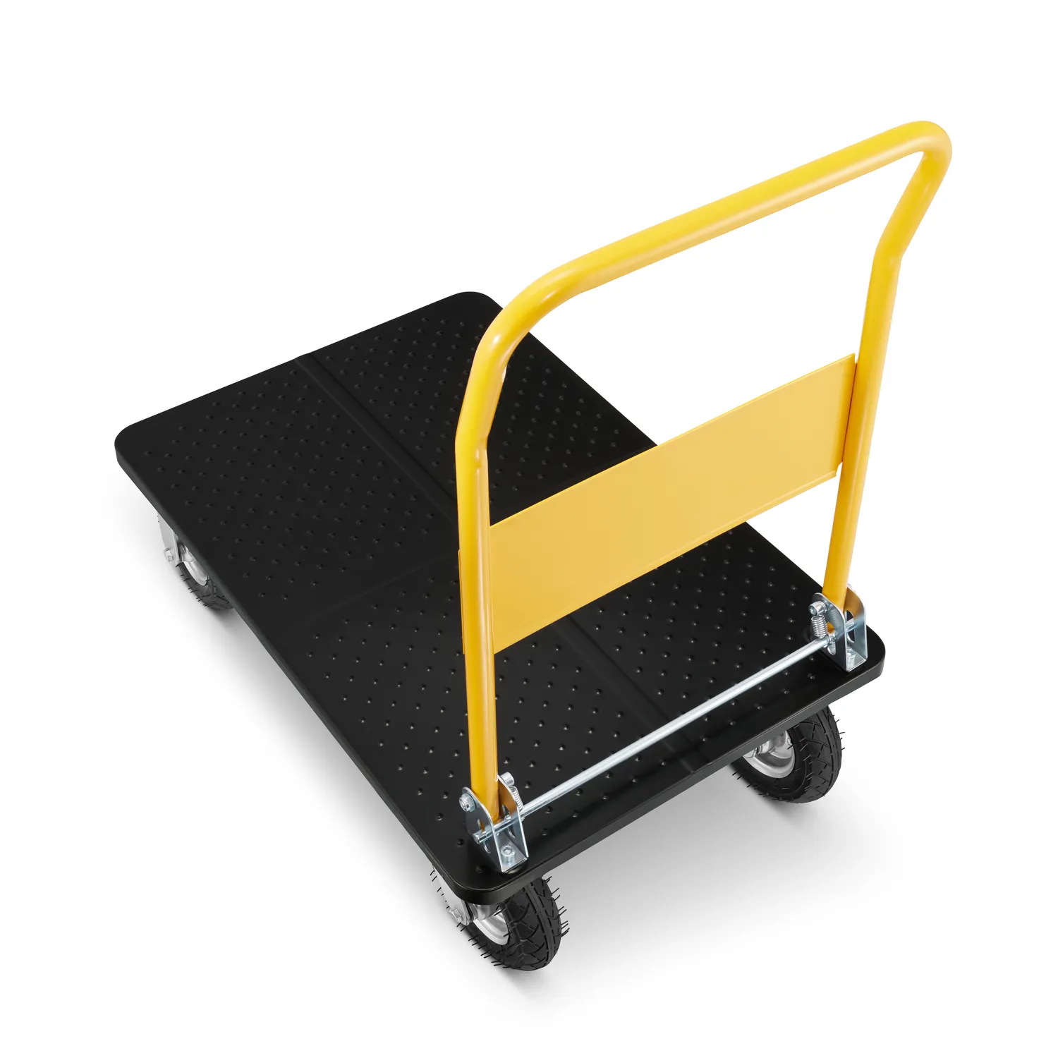 Wózek magazynowy transportowy platformowy składany pompowane koła HIGHER PRO 500kg LH10-500-P — 10