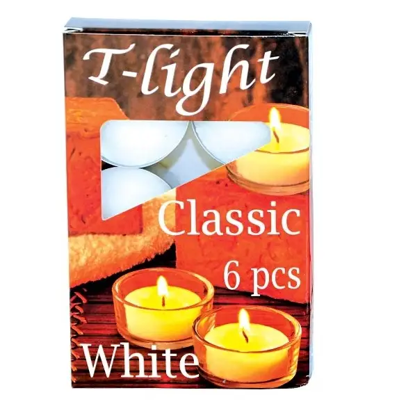 świece podgrzewacze tea lights 6szt.