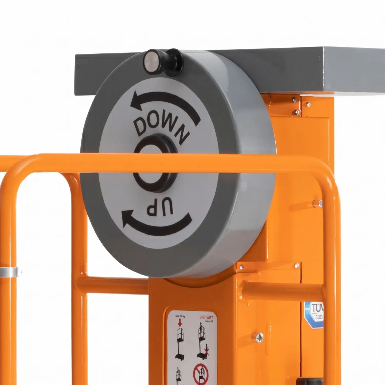 Podnośnik osobowy ręczny AXOLIFT Manulift 200 zwyżka ręczna podest roboczy ruchomy 4 m — 10
