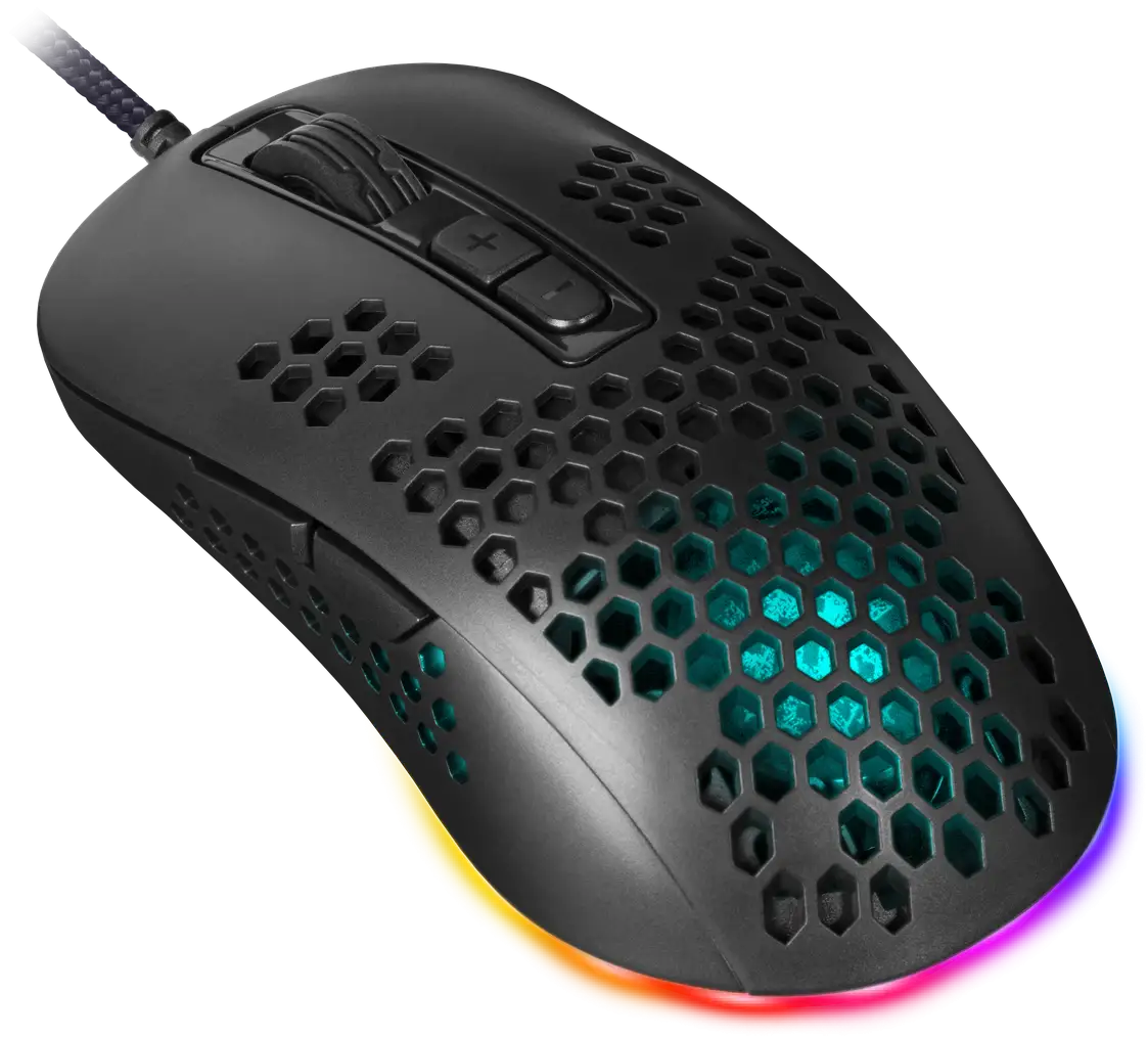 MYSZ DEFENDER GM-620L SHEPARD OPTIC 12800dpi 7P RGB — 2