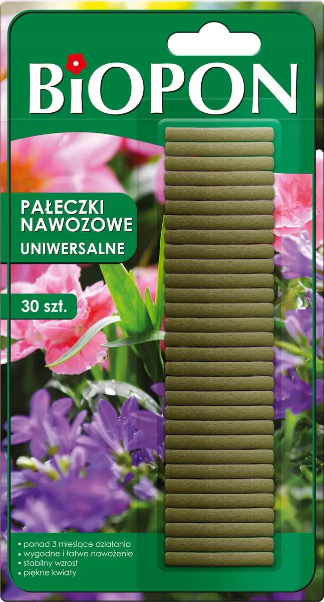 BIOPON Pałeczki nawozowe uniwersalne 30 szt.