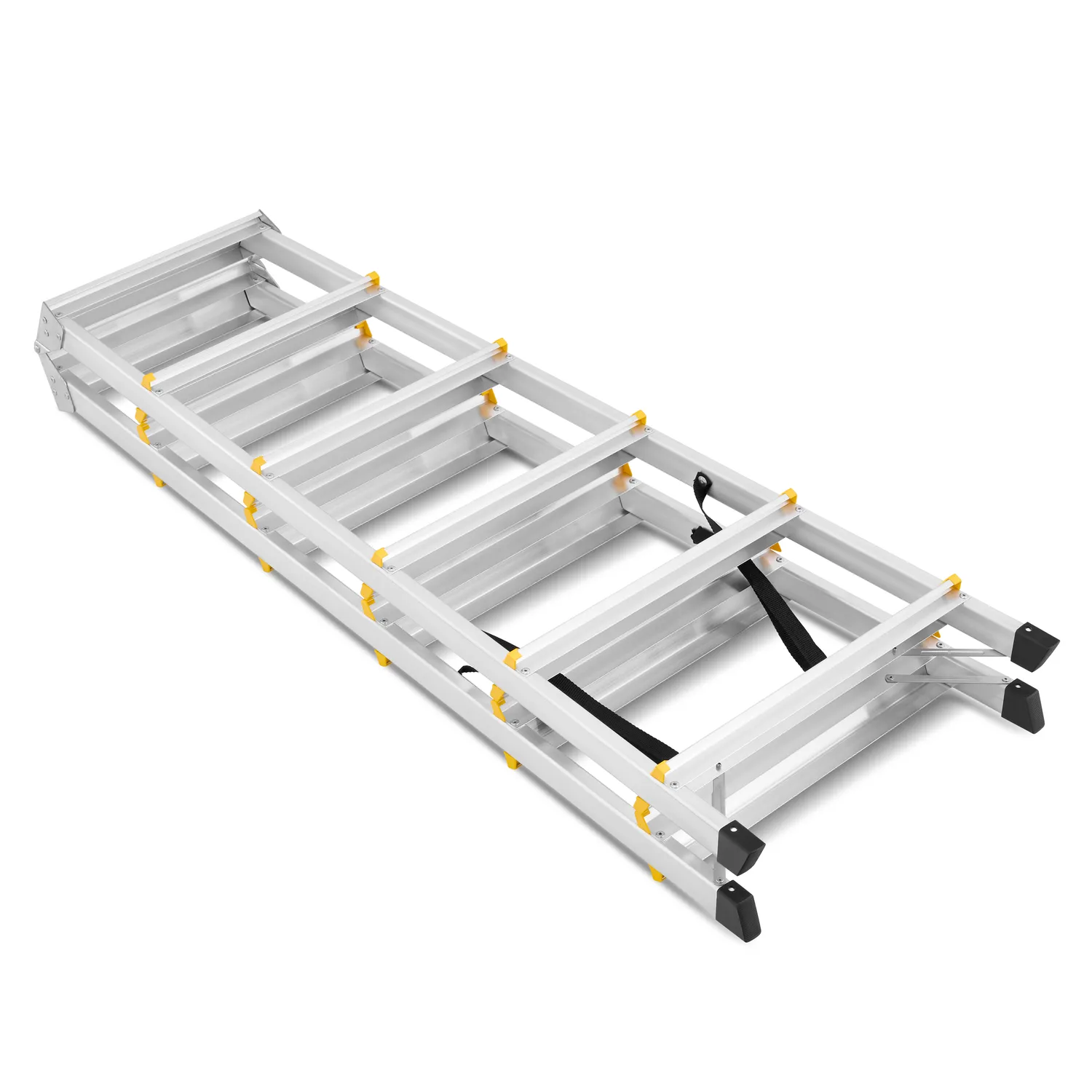 Drabina aluminiowa domowa dwustronna składana HIGHER 2x6 stopni taboret podnóżek schodek — 6