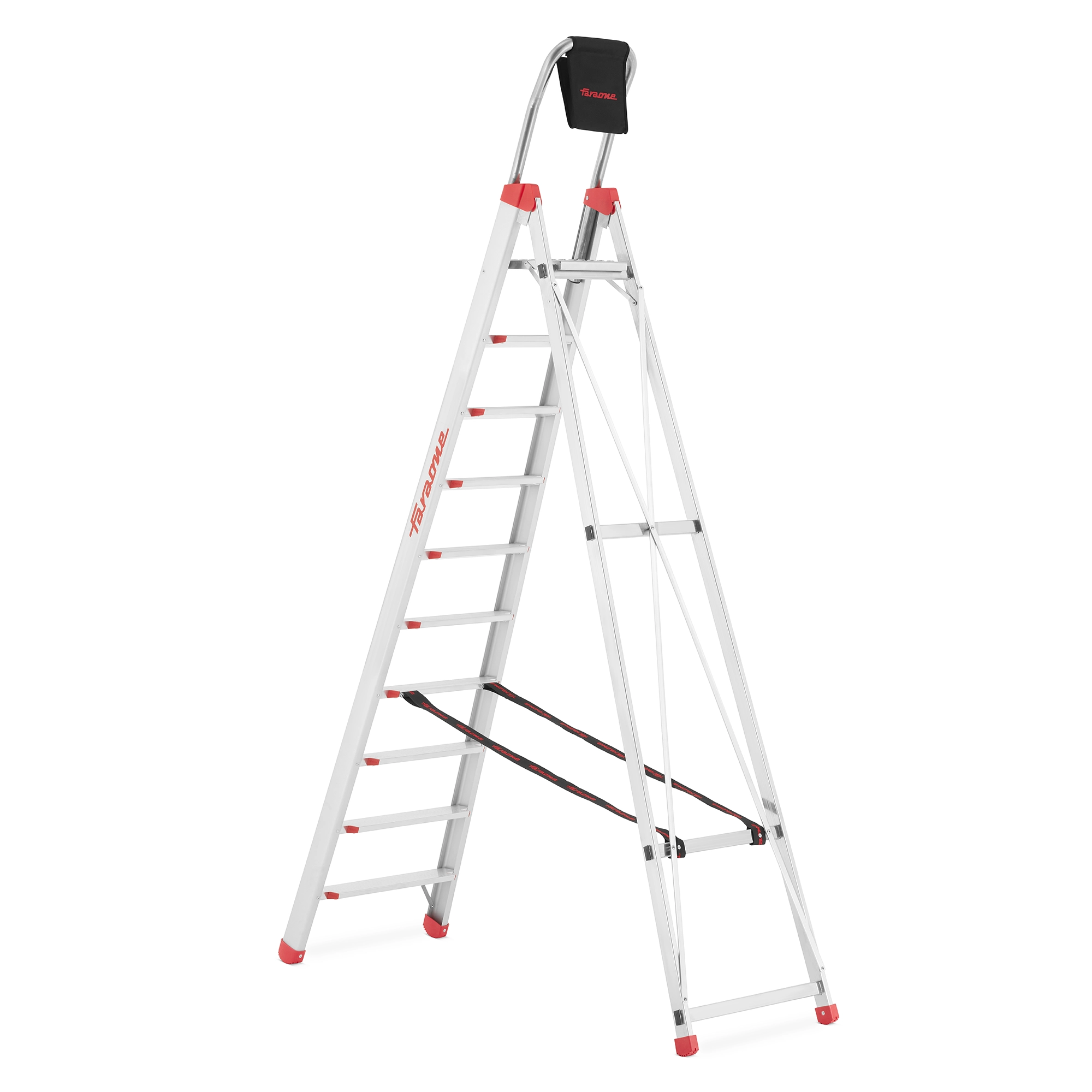Drabina magazynowa wolnostojąca 10 stopniowa FARAONE DOMUS 10 - 4,19 m — 4
