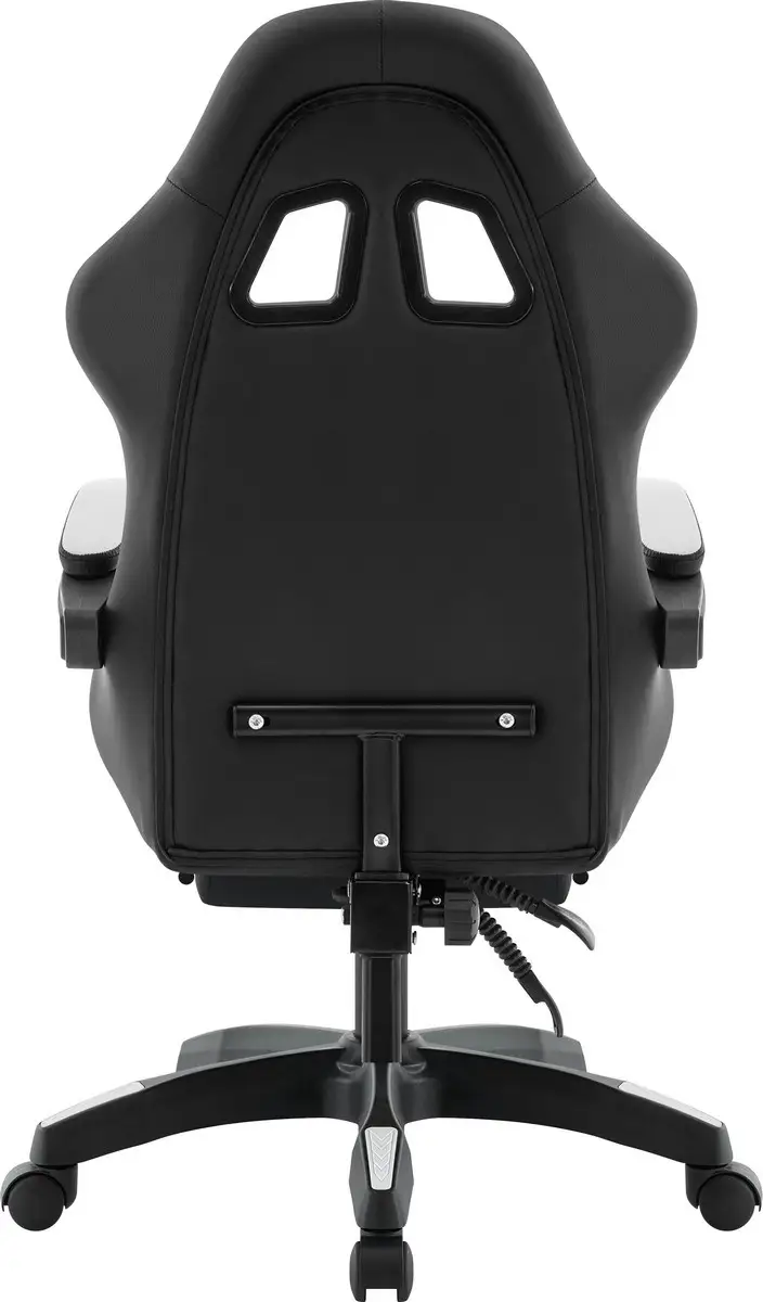 FOTEL DEFENDER RUNA PRO BIAŁO-CZARNY GAMING — 12