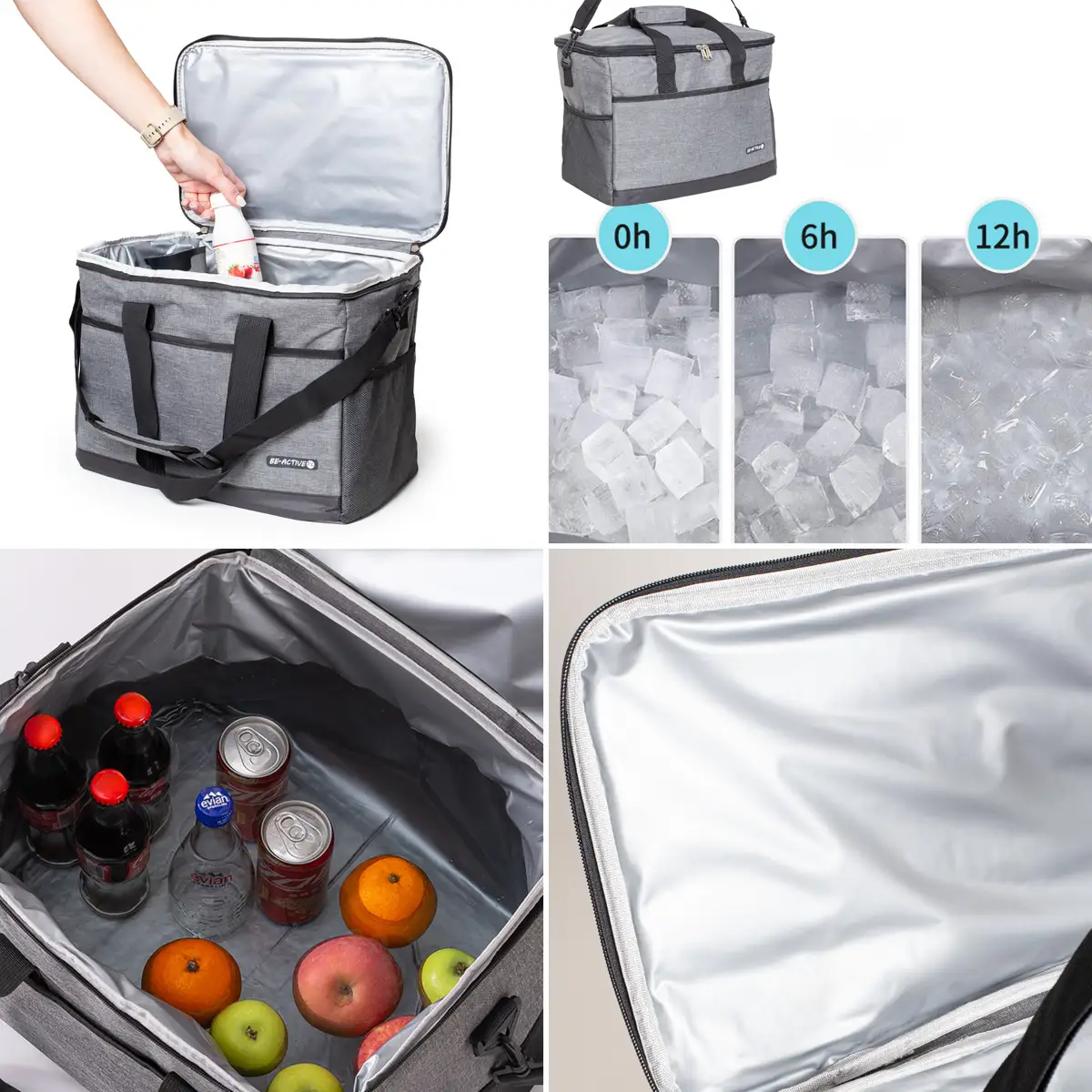 Duża torba termiczna na zakupy i piknik 26,5L - torba termoizolacyjna