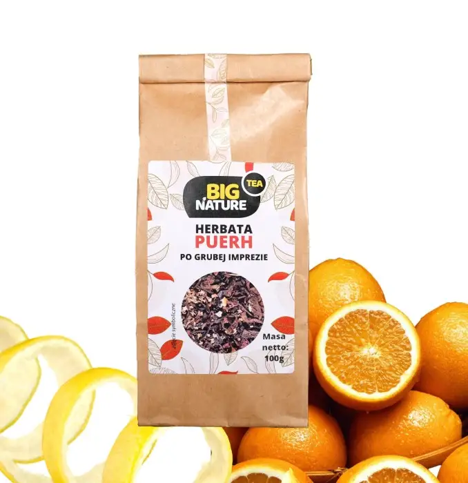 Herbata PUERH PO GRUBEJ IMPREZIE 100g - BIG NATURE