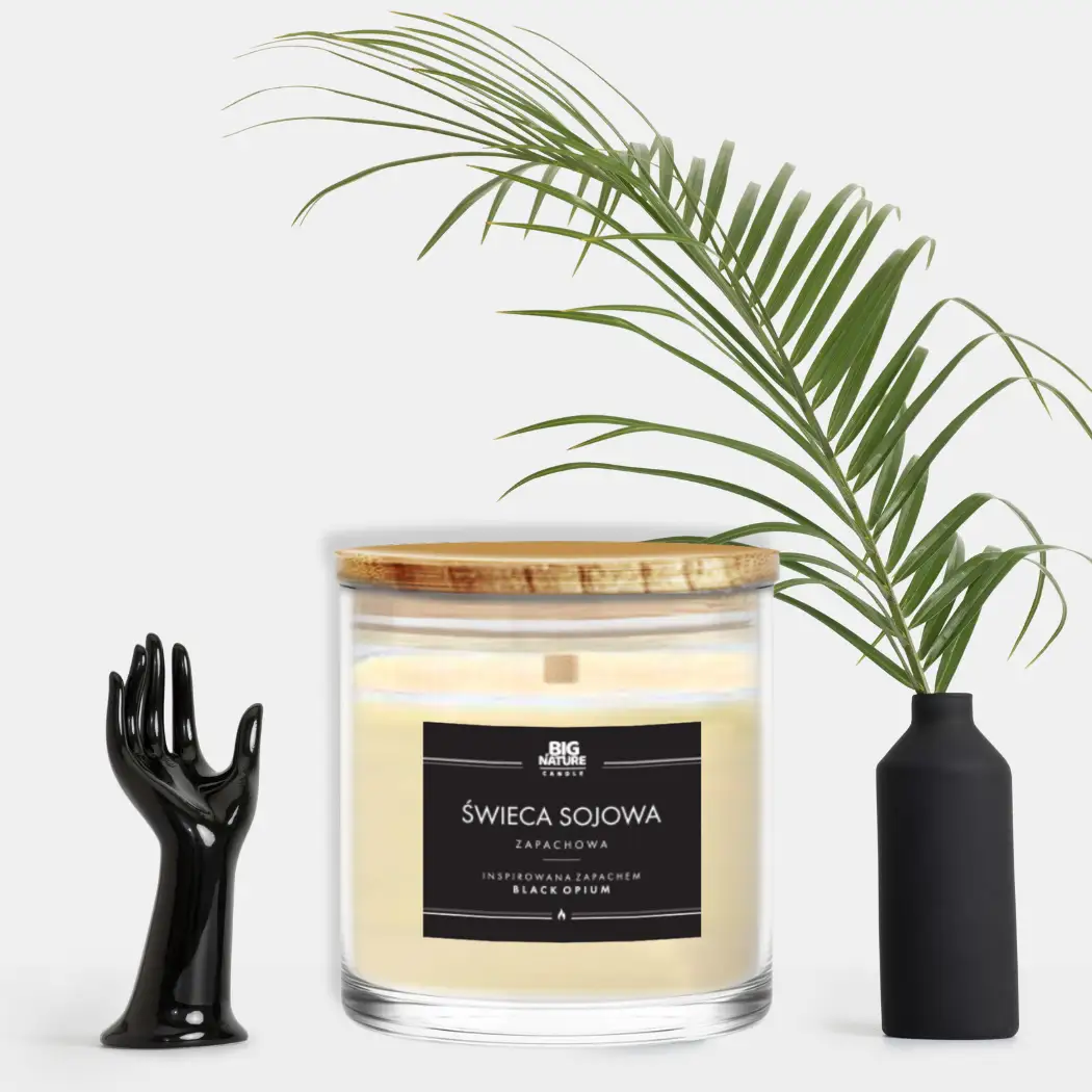 Świeca sojowa zap. insp. BLACK OPIUM 215g - BIG NATURE CANDLE — 2