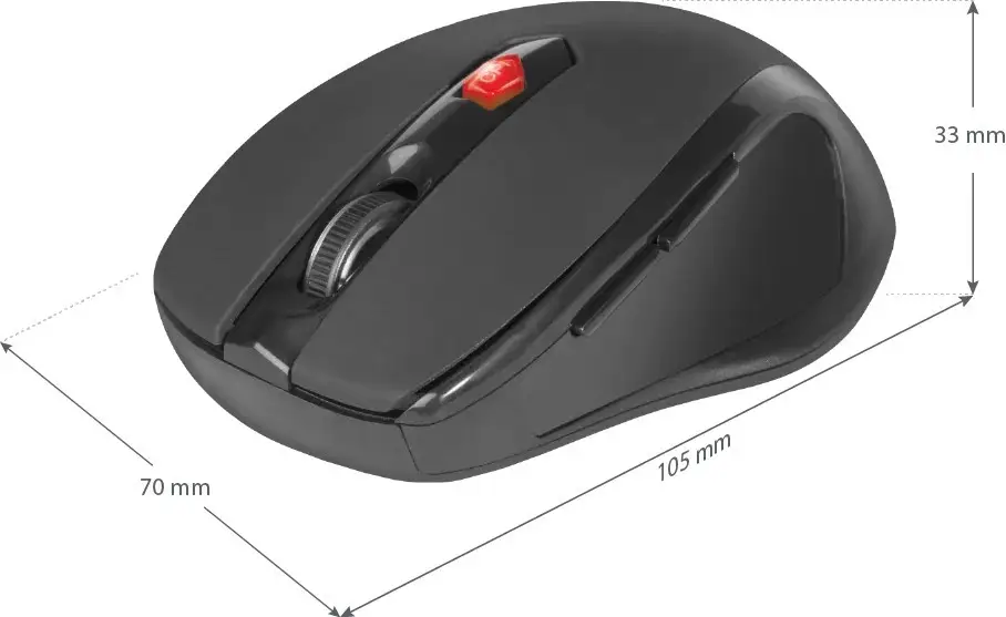 MYSZ DEFENDER ULTRA MM-315 RF CZARNA OPTICAL 1600DPI 6P — 5