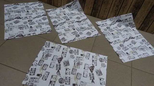mata 4szt na stół 33x45 MATERIAŁ 0895
