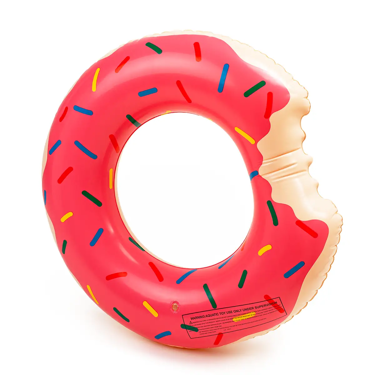 Koło dmuchane donut różowy 90cm duży materac do pływania wody na basen dla dzieci — 9