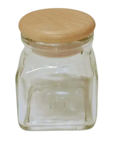 słoik na przyprawy z drewnianym korkiem 105 ml - S120D — 2