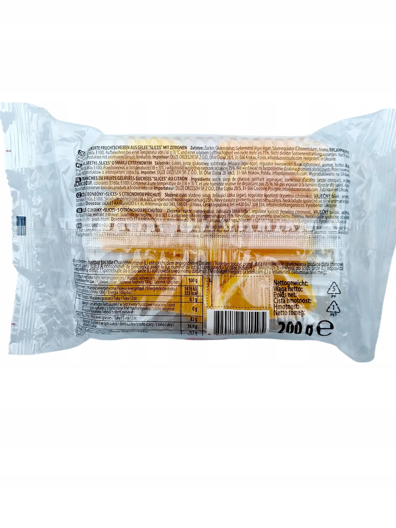 Galaretki Slices KLIM 200g Cytrynowe — 4