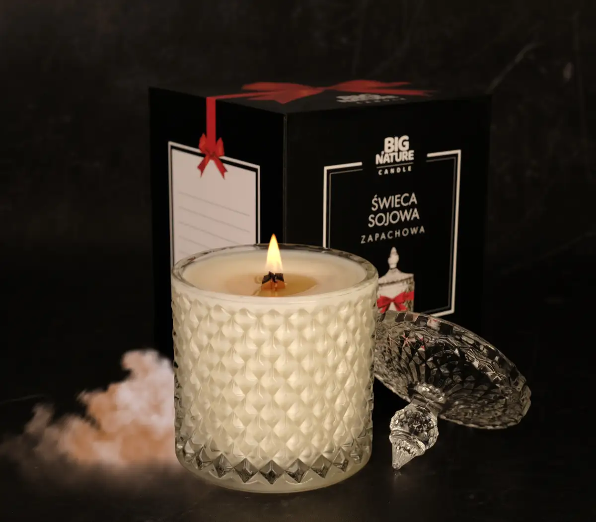 Świeca sojowa zap. insp. SAINT LAURENT 485g PREZENTOWA - BIG NATURE CANDLE — 2