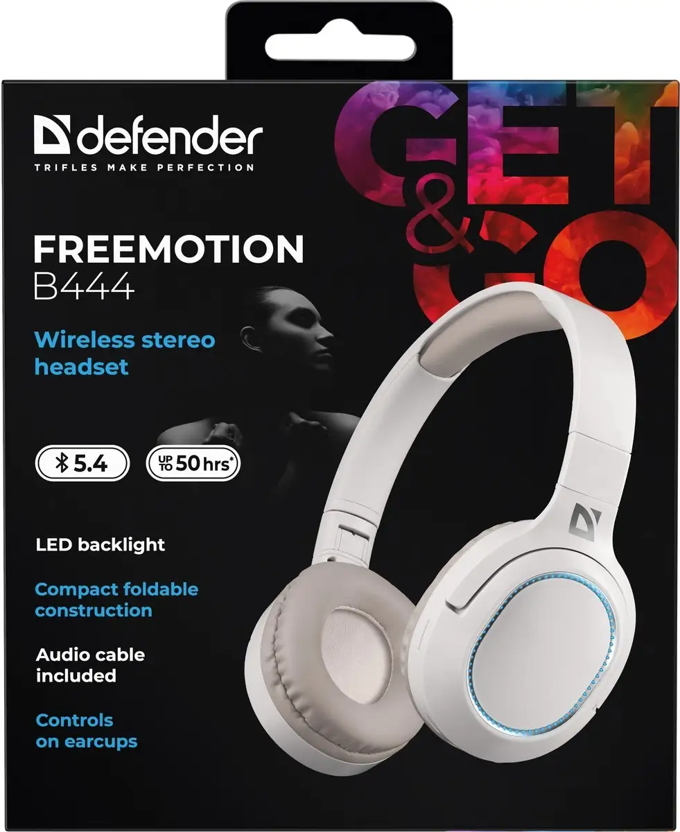 SŁUCHAWKI DEFENDER BLUETOOTH FREEMOTION B444 BEŻOWE — 11