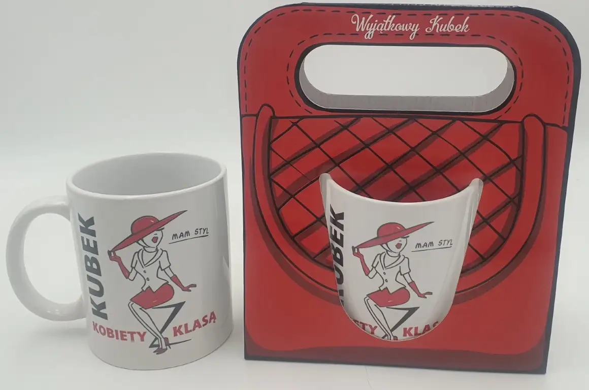 kubek w ozdobnym opakowaniu 300 ml  Kobieta z klasą