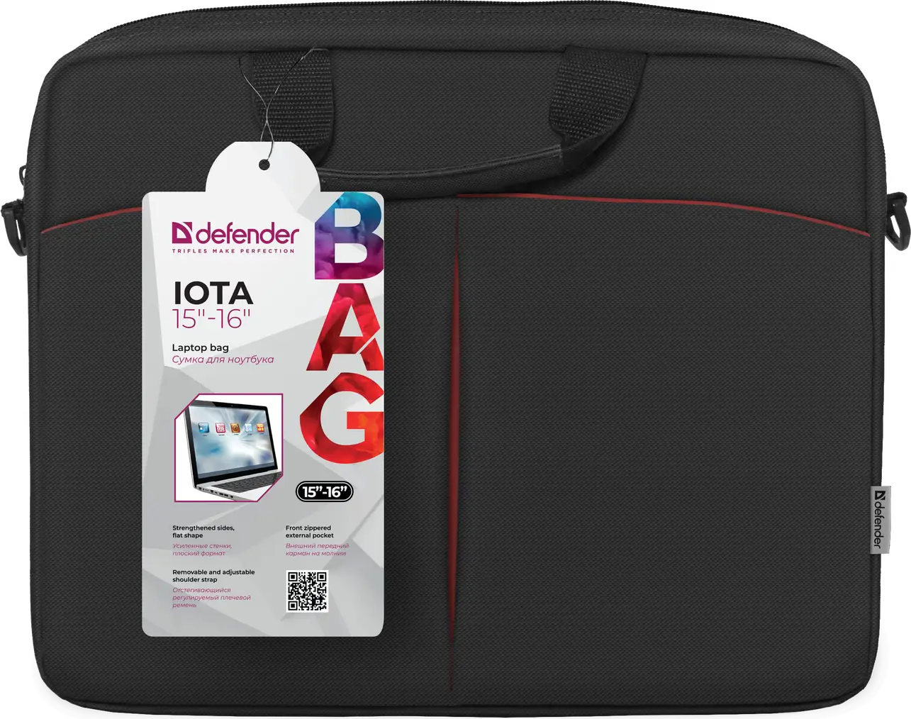 TORBA DEFENDER IOTA CZARNA 15,6" — 3