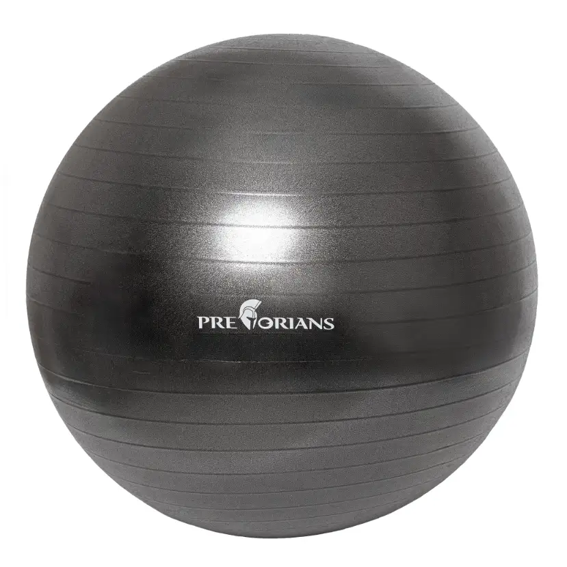Piłka gimnastyczna anti burst 65 cm czarna Pretorians z pompką — 3