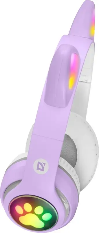 SŁUCHAWKI DEFENDER BLUETOOTH FREEMOTION B585 LED LILAC — 14