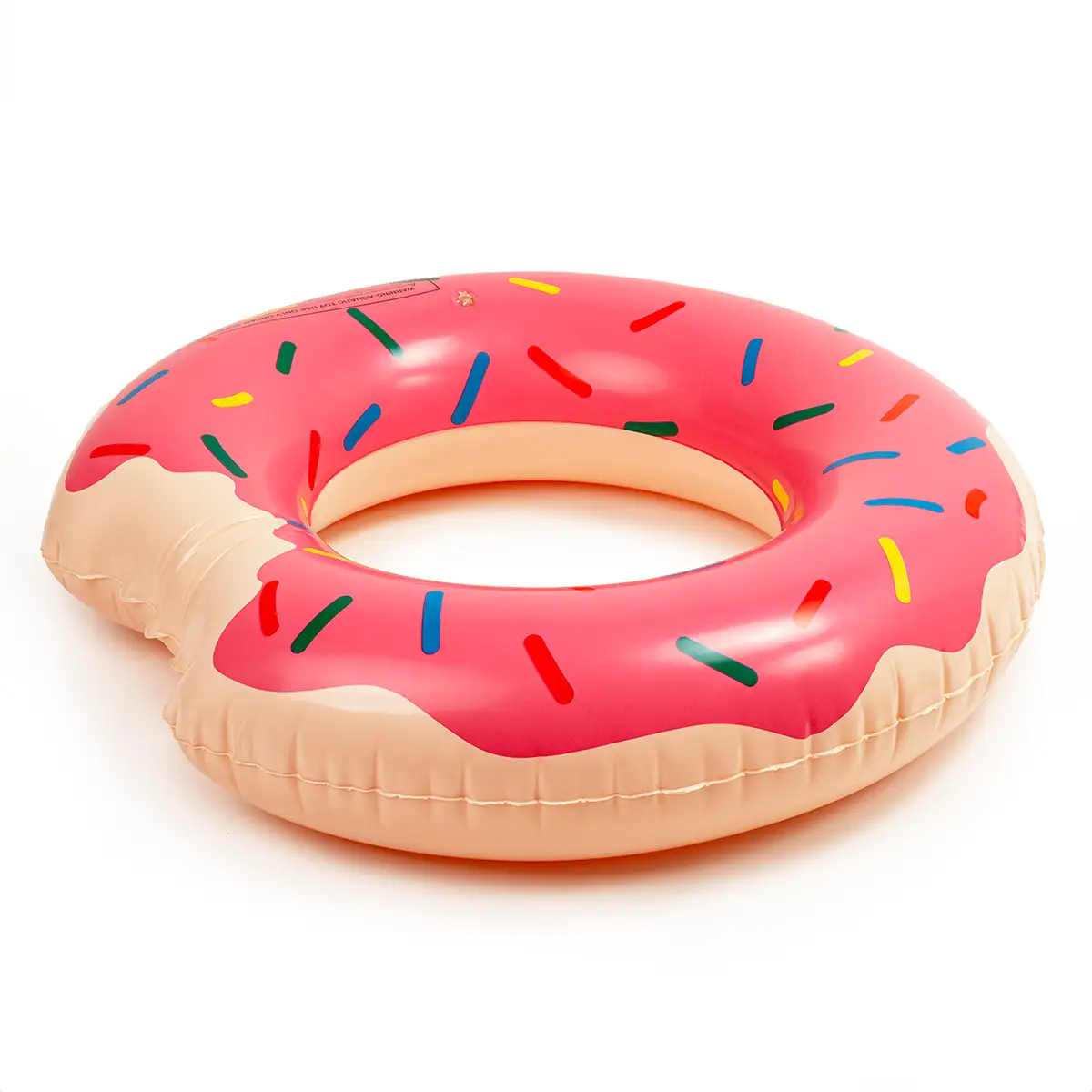Koło dmuchane donut różowy 90cm duży materac do pływania wody na basen dla dzieci — 3