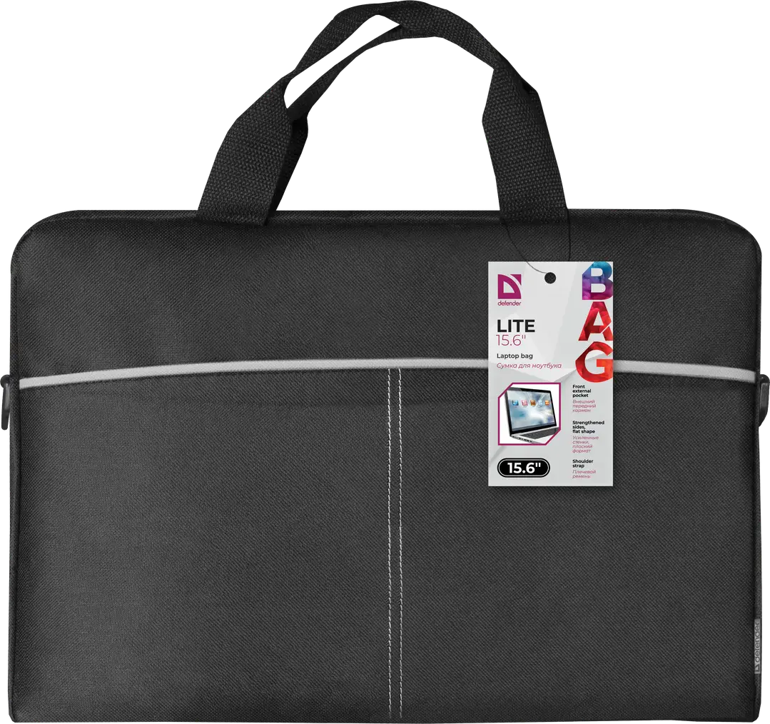 TORBA DEFENDER LITE 15.6" CZARNO-SZARA