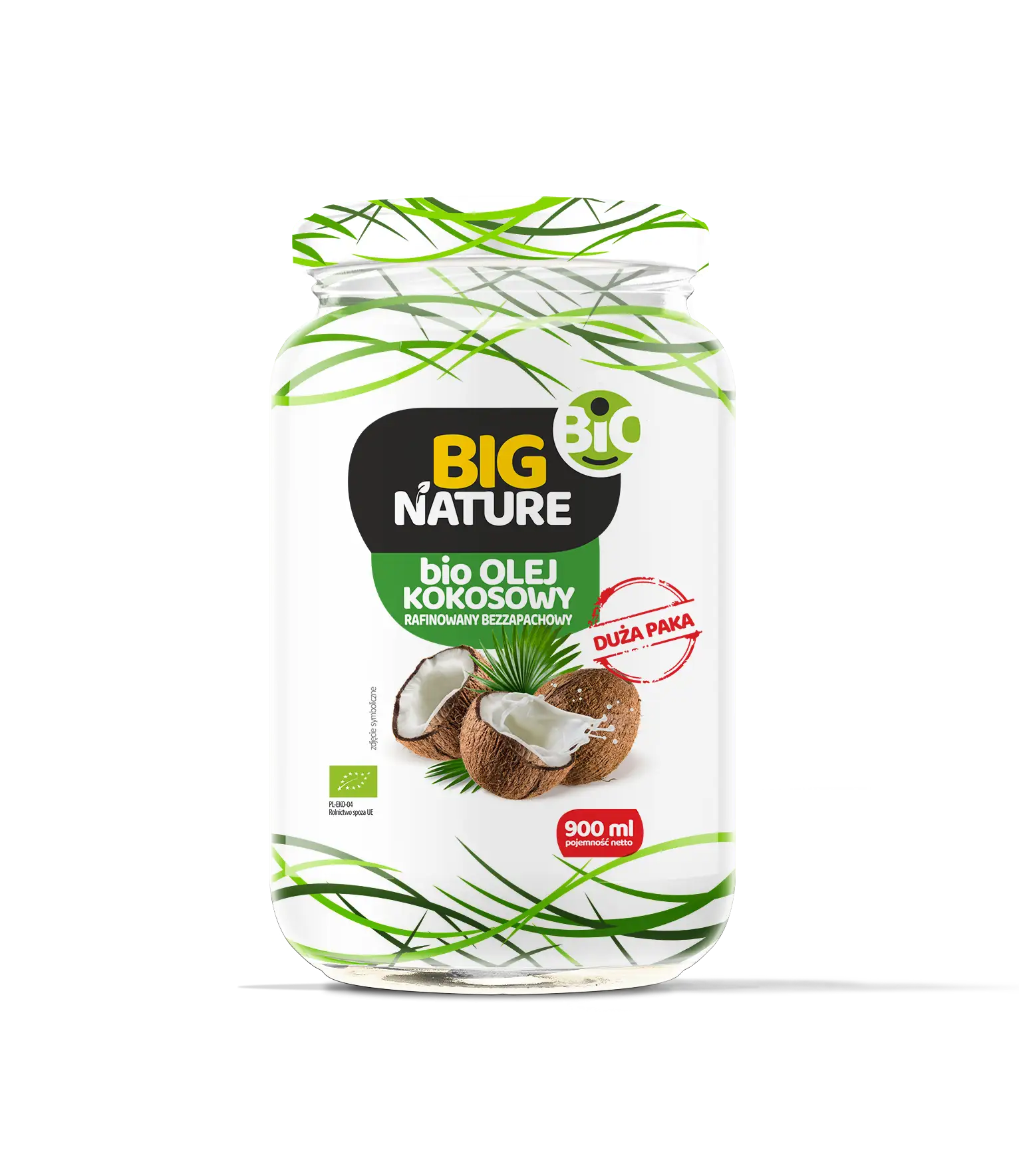 Olej kokosowy rafinowany bio 900 ml - BIG NATURE — 2