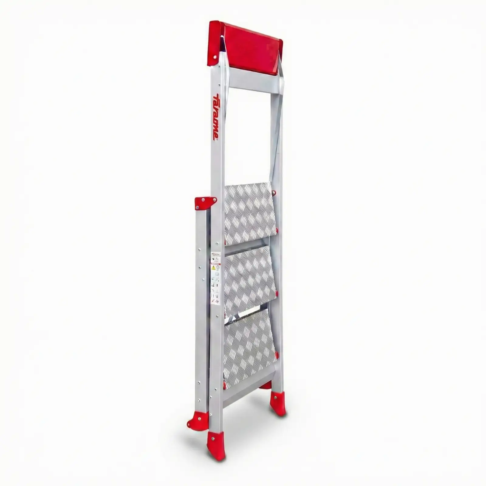 Drabina aluminiowa schody schodki magazynowe składane FARAONE SGP03.P.17 - 2,73 m — 6