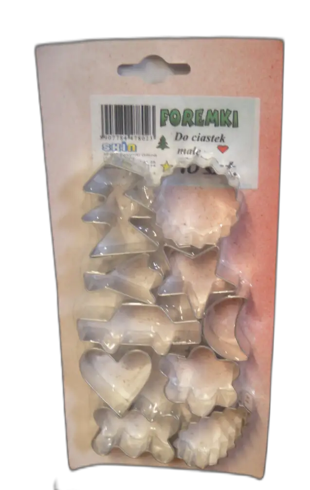 foremki do ciastek wykrawacze metalowe 10szt. małe | 478023