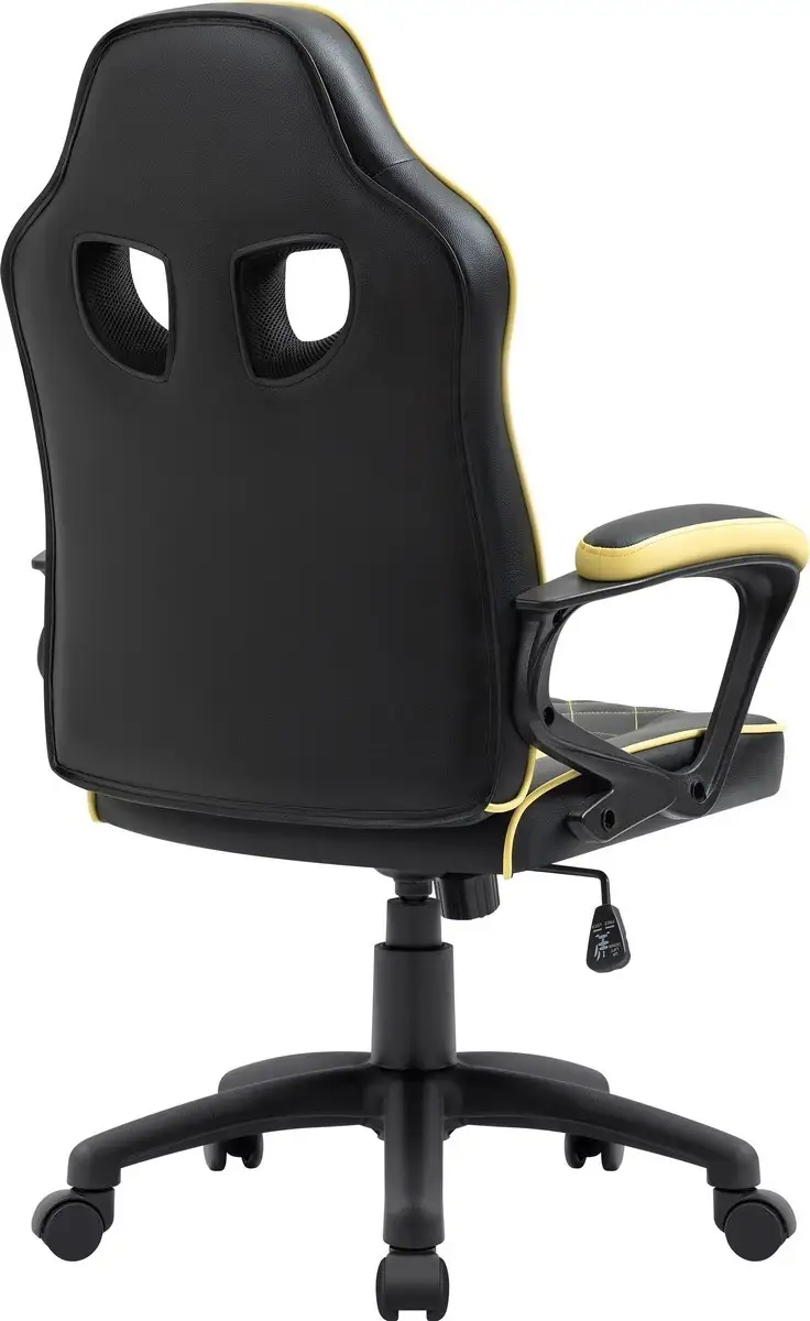 FOTEL DEFENDER HELIOS ŻÓŁTO-CZARNY GAMING — 4
