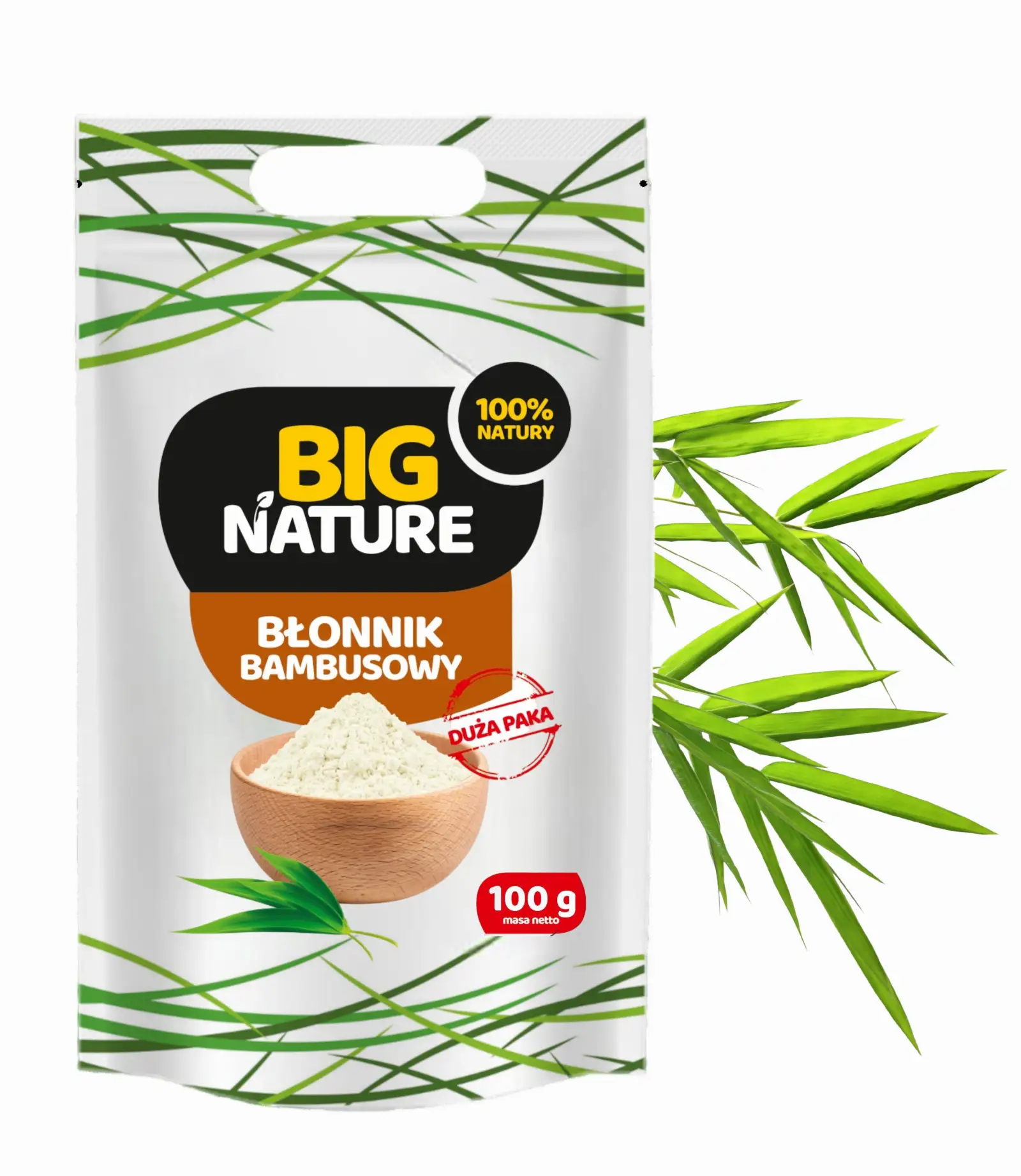 Błonnik bambusowy 100g Duża Paka - BIG NATURE