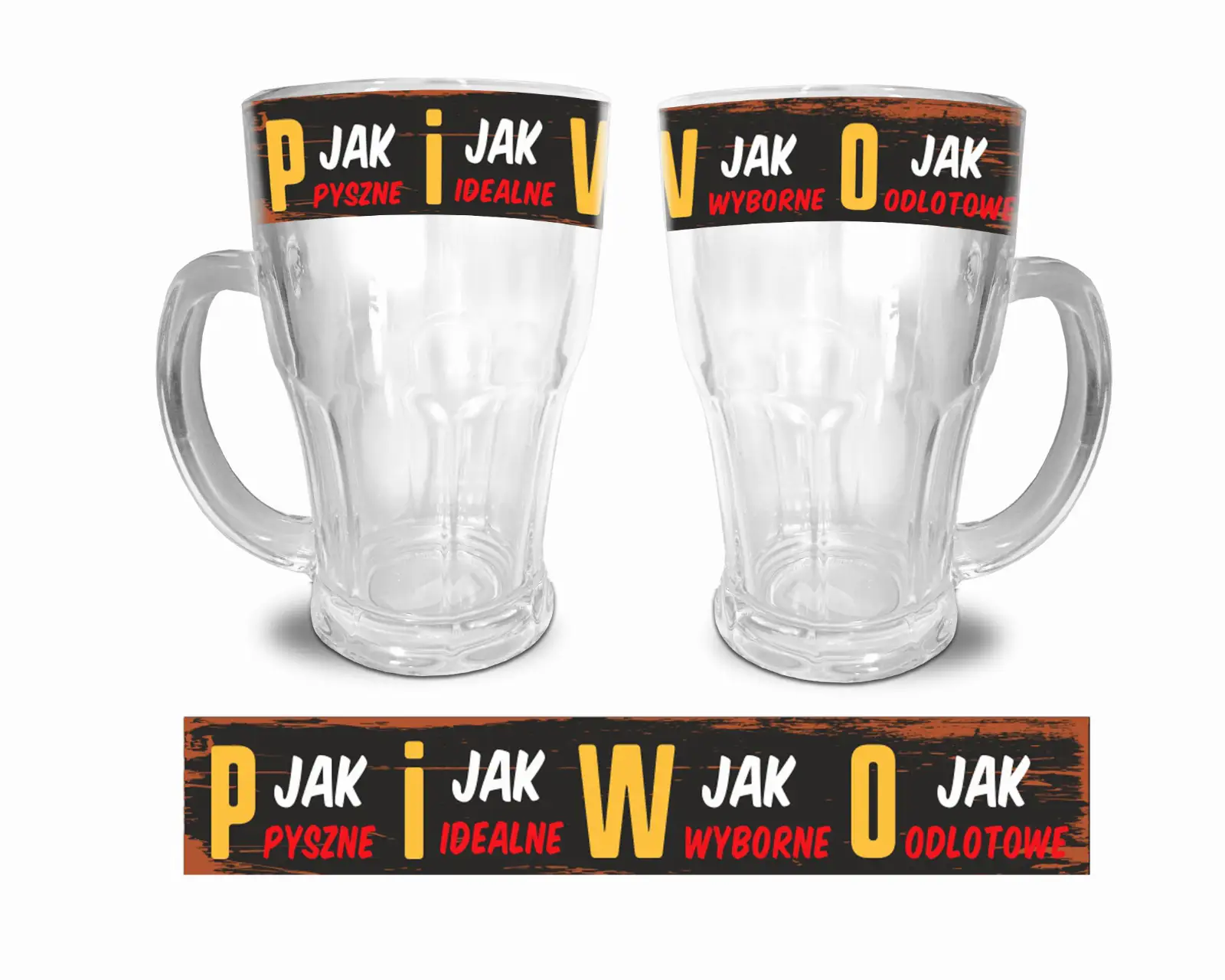 kufel 480ml. Pyszne,Idealne,Wyborne,Odlotowe