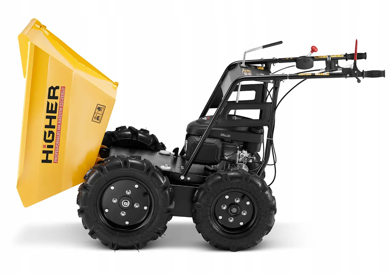 Taczka spalinowa wozidło spalinowe wózek transportowy z napędem 4x4 4,0KM — 7
