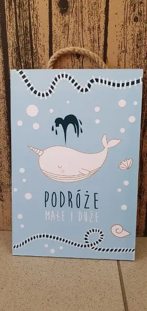tabliczka/obraz do zawieszenia 20x30  PODRÓŻE MAŁE I DUŻE 0028