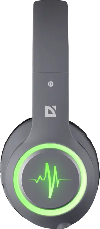 SŁUCHAWKI DEFENDER BLUETOOTH FREEMOTION B571 SZARE LED — 3