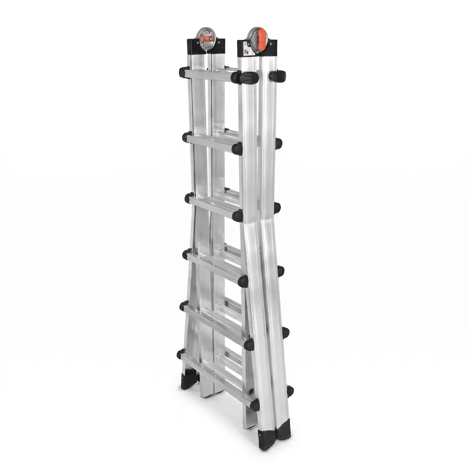 Drabina aluminiowa teleskopowa 6,75 m GIERRE 6x6 na schody przegubowa 150 kg — 3