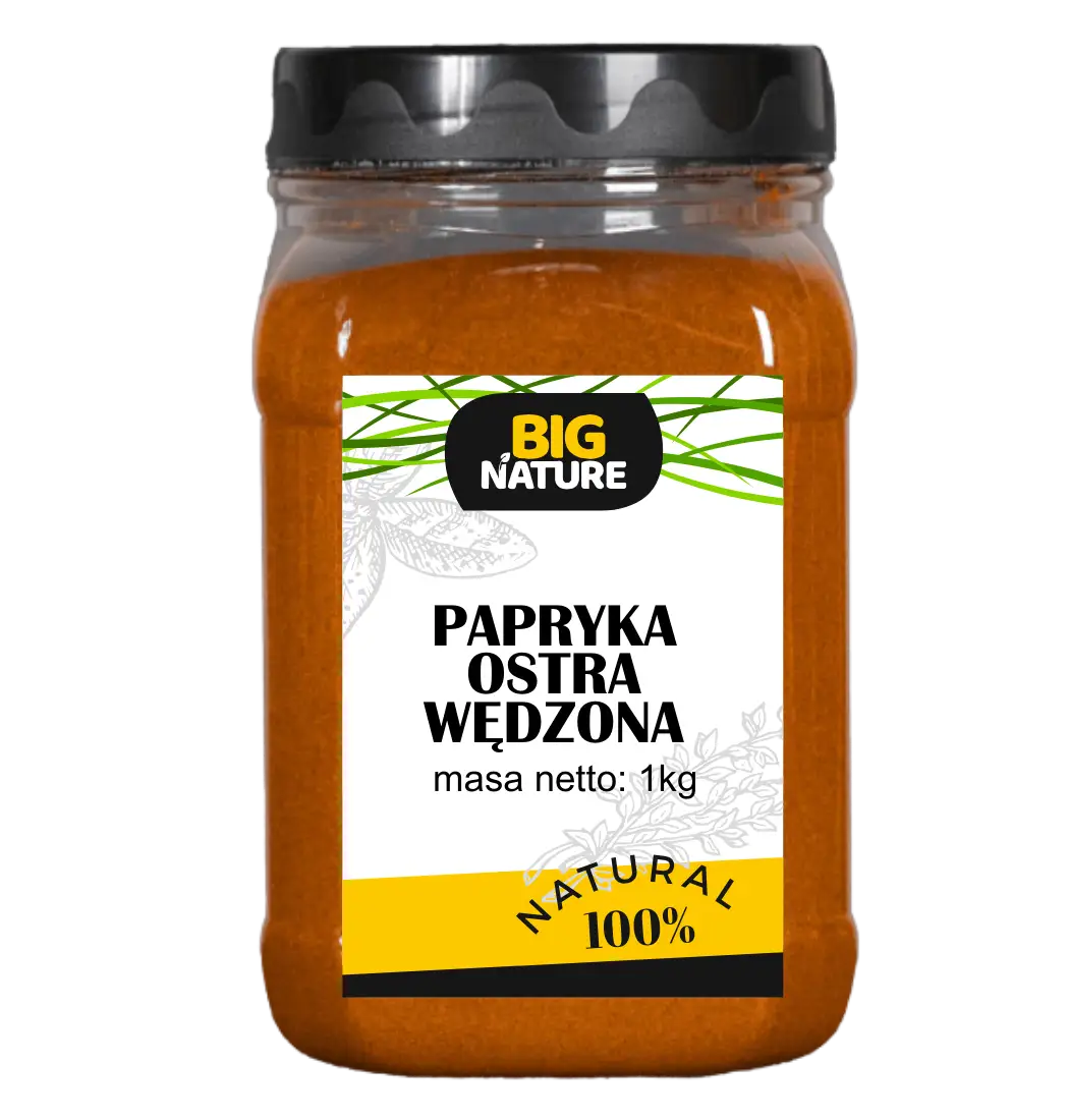 PAPRYKA OSTRA WĘDZONA MIELONA 1KG
