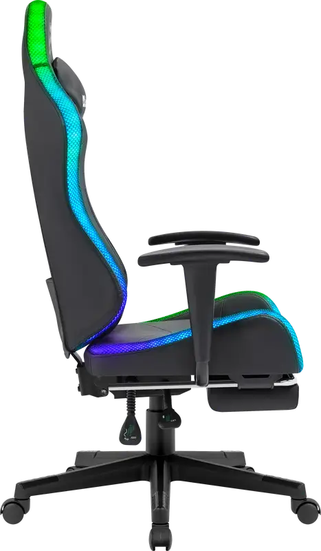 FOTEL DEFENDER WATCHER CZARNY RGB GAMING — 3