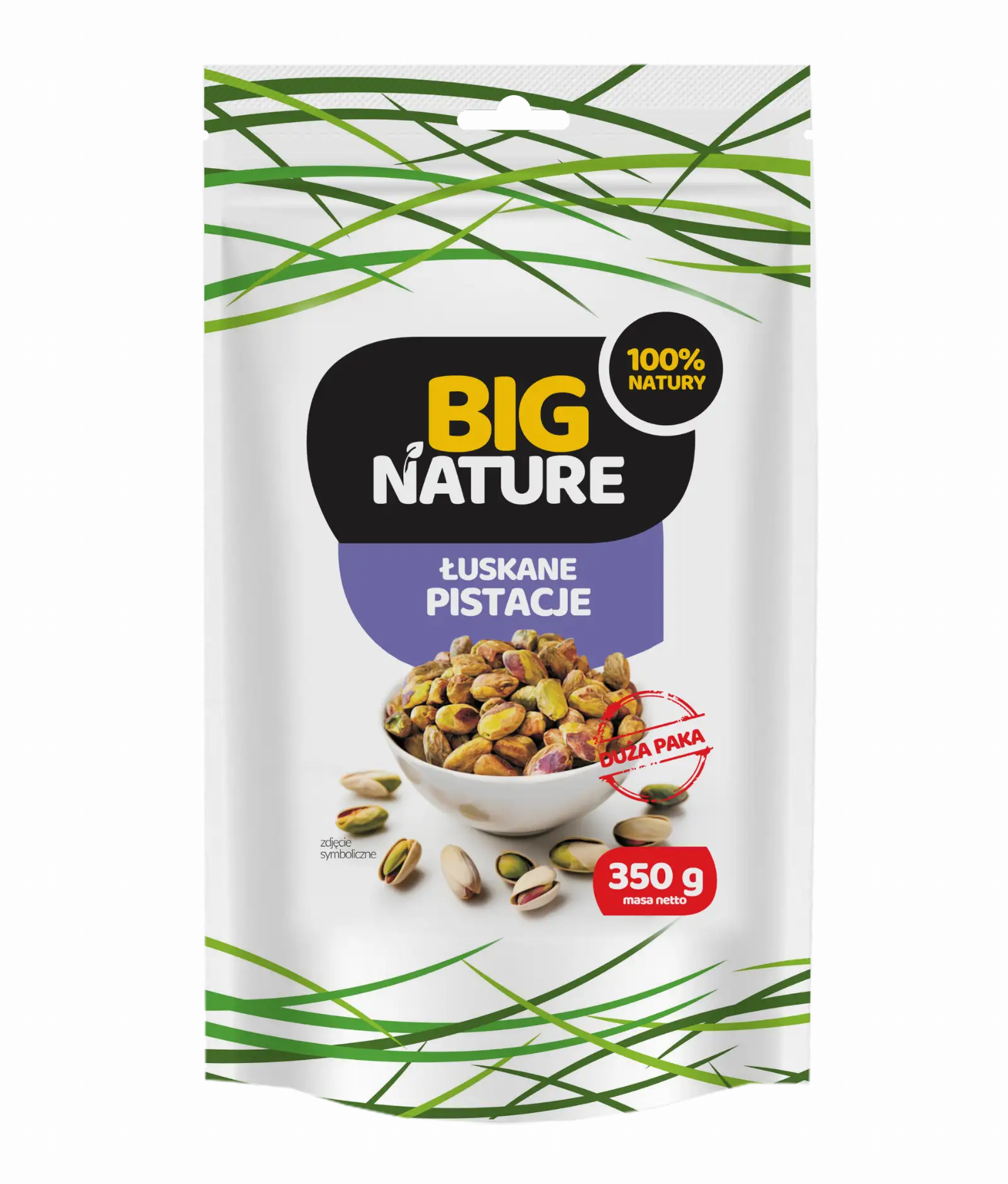 Pistacje prażone solone 350g  - BIG NATURE
